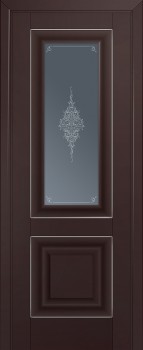 Межкомнатная дверь 28U, темно-коричневый матовый