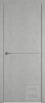 Межкомнатная дверь "URBAN 1", пг, ANTIC LOFT (алюминивый молдинг)