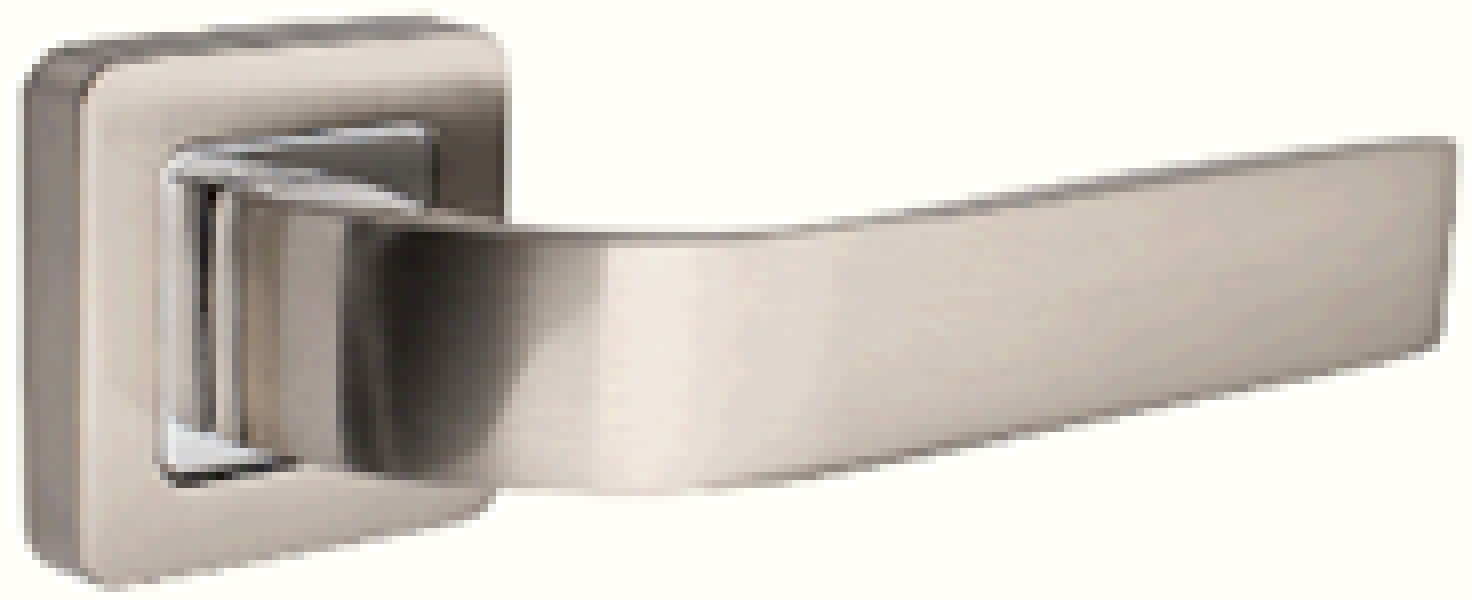 Ручка дверная ПАРИЖ CARDA Матовый никель\Хром Ручка дверная ПАРИЖ CARDA Матовый никель\Хром