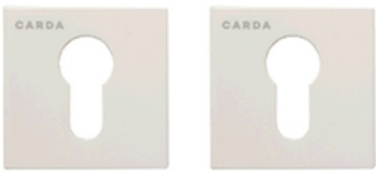 ET Накладка на цилиндр (КВАДРО) слоновая кость ET Накладка на цилиндр (КВАДРО) слоновая кость